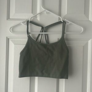 Sage Green Ribbed Tank